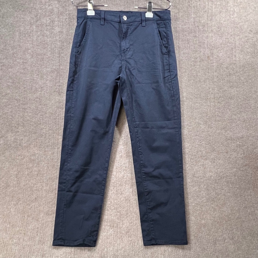 Veronica Beard Jeans Ayla High Rise Chinos Sz 28 x 26 Blue High Rise Minimalist